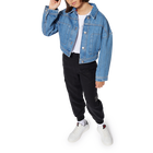 Veste en jean &agrave; rayures HUGO 
                    FILLE