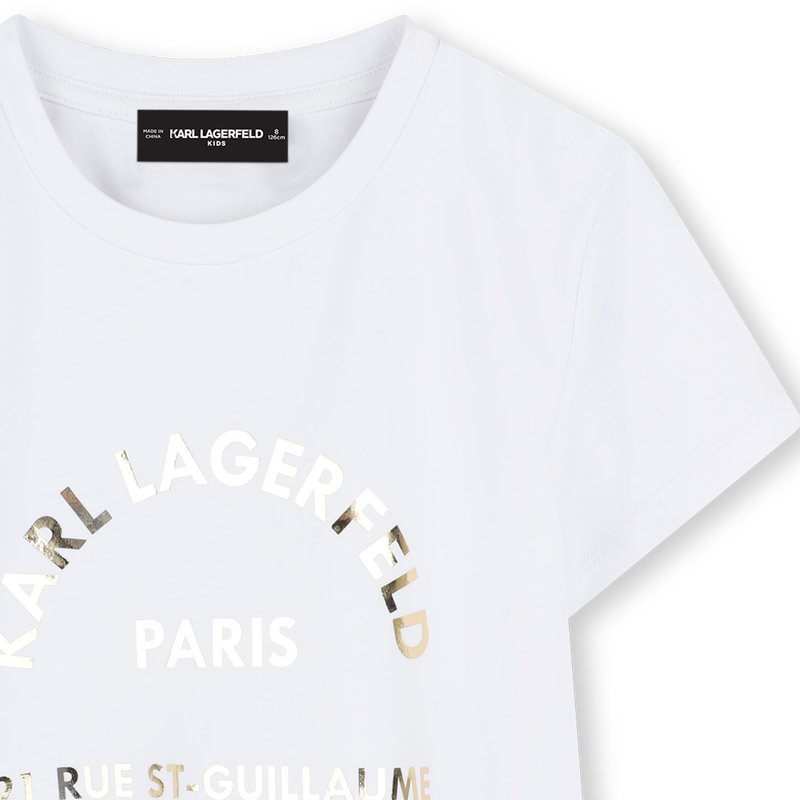 T-shirt met korte mouwen KARL LAGERFELD KIDS 
                        GIRL
