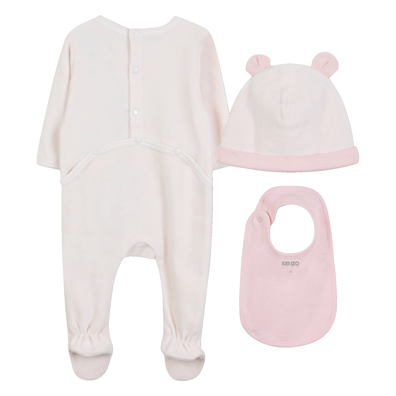 Ensemble pyjama + bonnet + bavoir KENZO KIDS 
                        UNISEXE