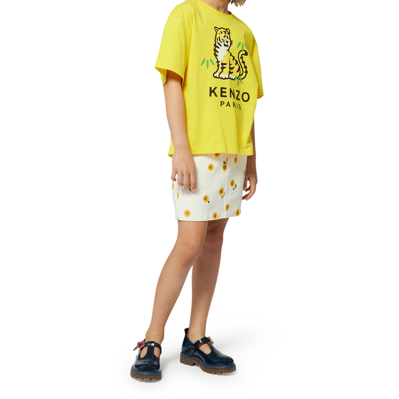 Jupe &agrave; taille &eacute;lastiqu&eacute;e KENZO KIDS 
                        FILLE
