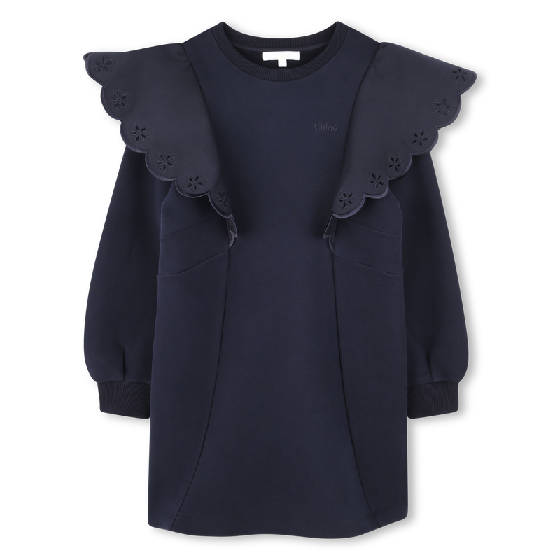 Robe en molleton &agrave; volants CHLOE 
                        FILLE