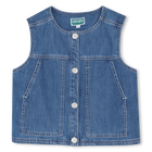 Veste en jean sans manches, UNIQUE, hi-res