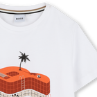 Katoenen T-shirt korte mouwen BOSS 
                    BOY