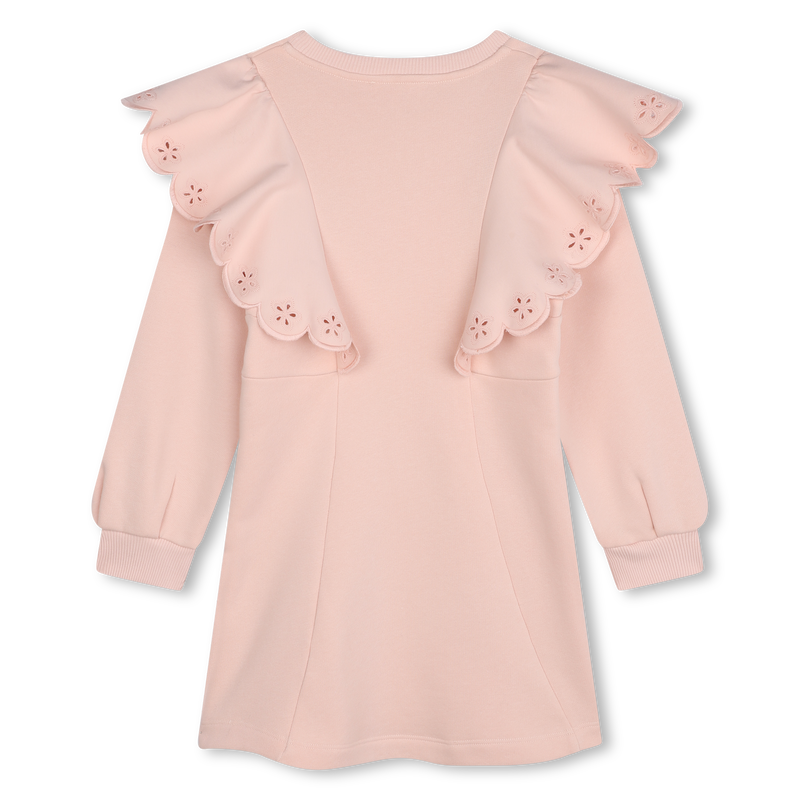 Fleece jurk met ruches CHLOE 
                        GIRL