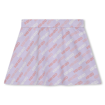 Jupe &eacute;vas&eacute;e imprim&eacute;e sigle KENZO KIDS FILLE