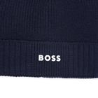 Gebreide muts met logo BOSS 
                    BOY