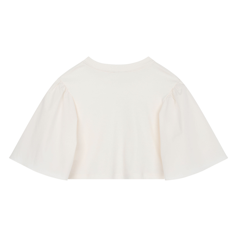 T-shirt avec noeud et strass