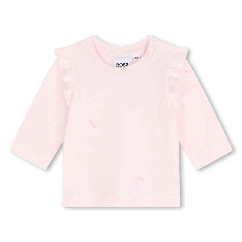 Katoenen tuinbroek en T-shirt BOSS 
                        GIRL