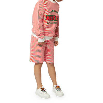 Katoenen bermuda met strepen KENZO KIDS BOY