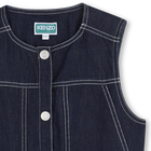 Veste en jean sans manches KENZO KIDS 
                    FILLE