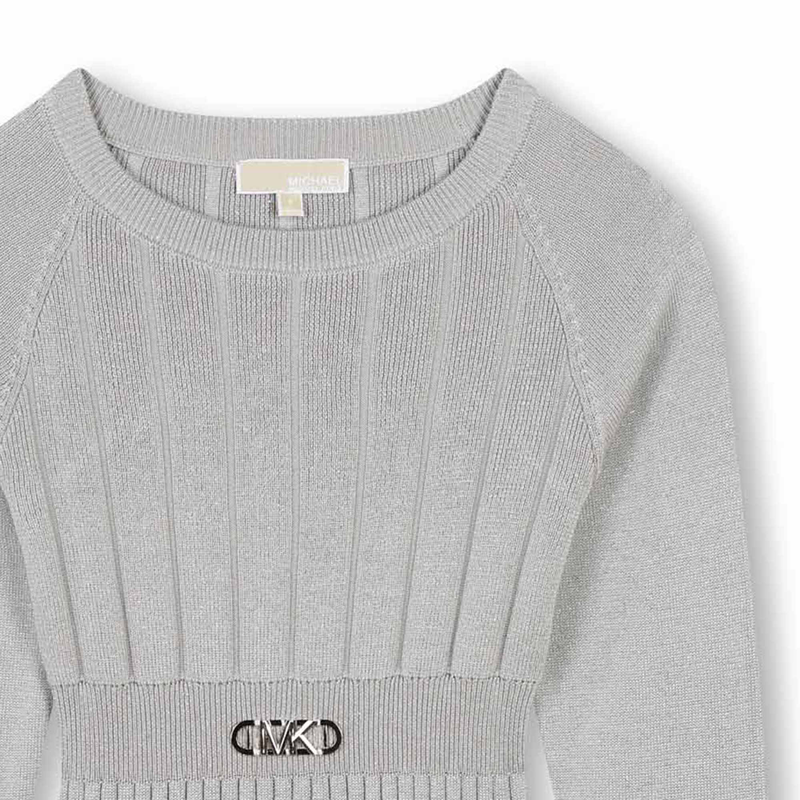 Gebreide jurk met lange mouwen MICHAEL KORS 
                        GIRL