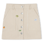 Jupe en coton avec badges KENZO KIDS 
                    FILLE