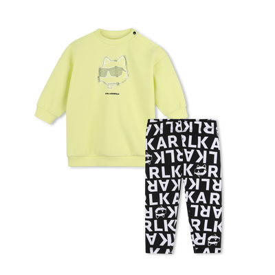 Complete set van jurk en broek KARL LAGERFELD KIDS MEISJE