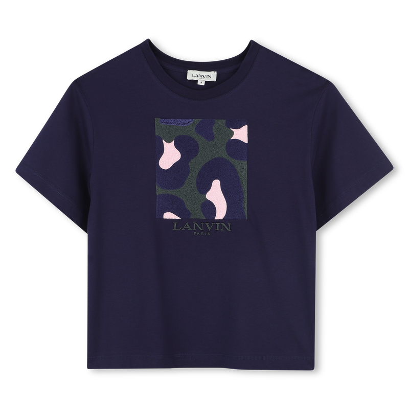 Tee-shirt imprim&eacute; &agrave; manches courtes LANVIN 
                        FILLE