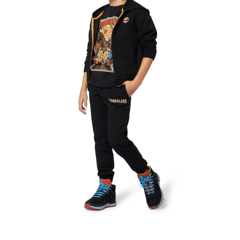 Cardigan molletonn&eacute; &agrave; capuche TIMBERLAND 
                        GARCON