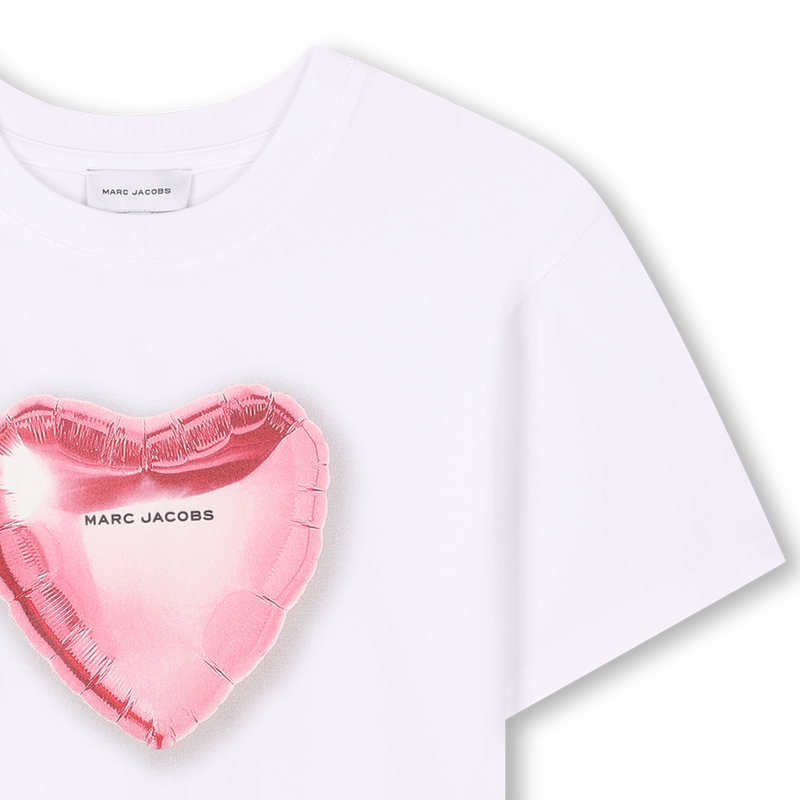 T-shirt de c&eacute;r&eacute;monie en coton MARC JACOBS 
                        FILLE