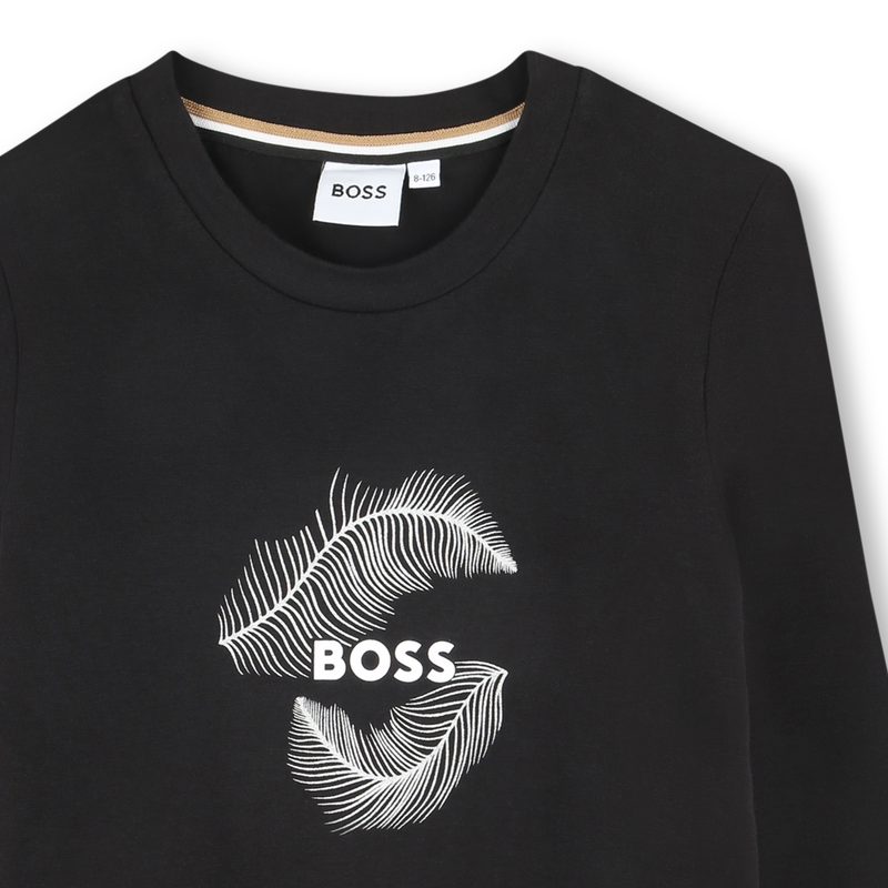 T-shirt met katoen BOSS 
                        GIRL