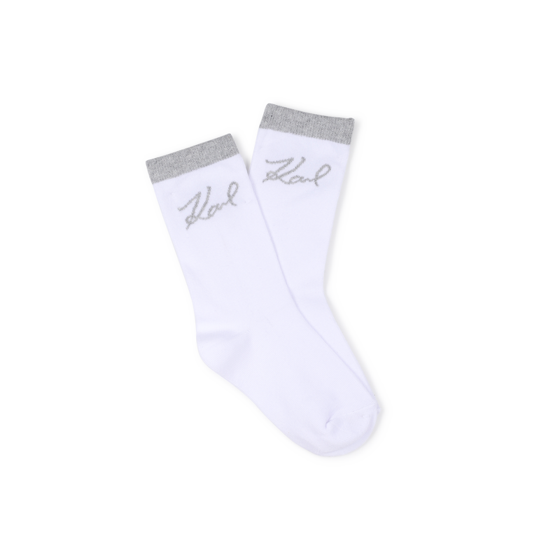Lot de 2 paires de chaussettes KARL LAGERFELD KIDS 
                        FILLE