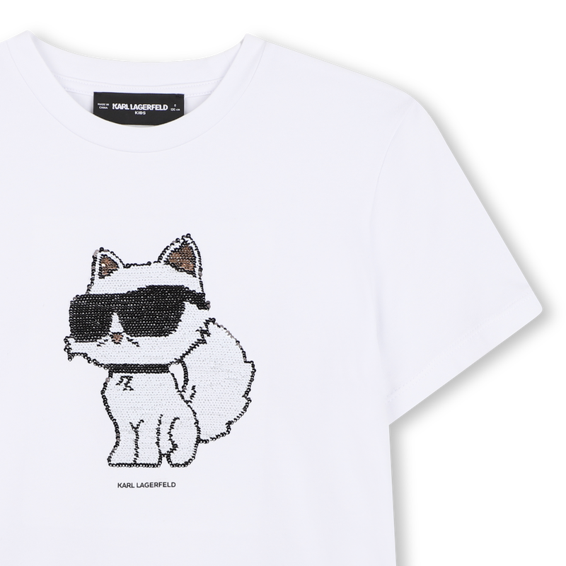 T-SHIRT MANCHES COURTES KARL LAGERFELD KIDS 
                        FILLE