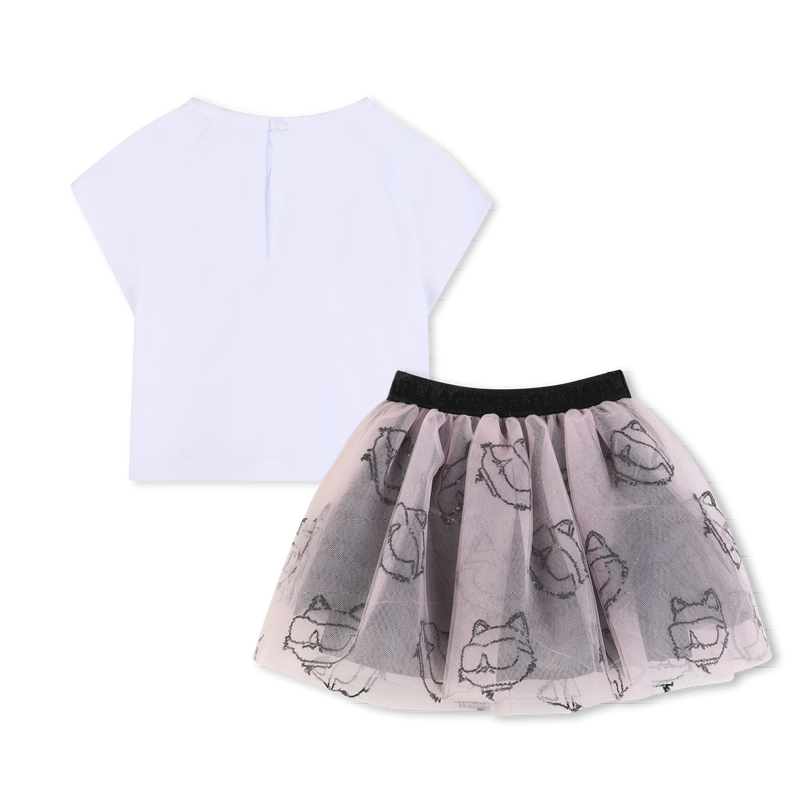 ENSEMBLE T-SHIRT ET JUPE KARL LAGERFELD KIDS 
                        FILLE