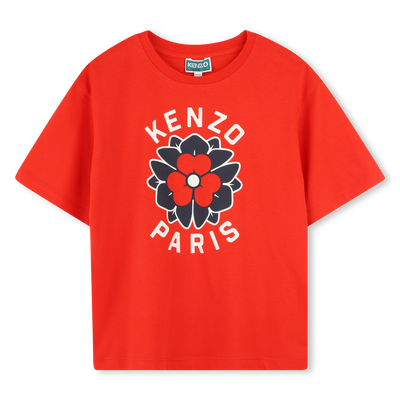 T-shirt avec imprim&eacute; sigl&eacute; KENZO KIDS FILLE
