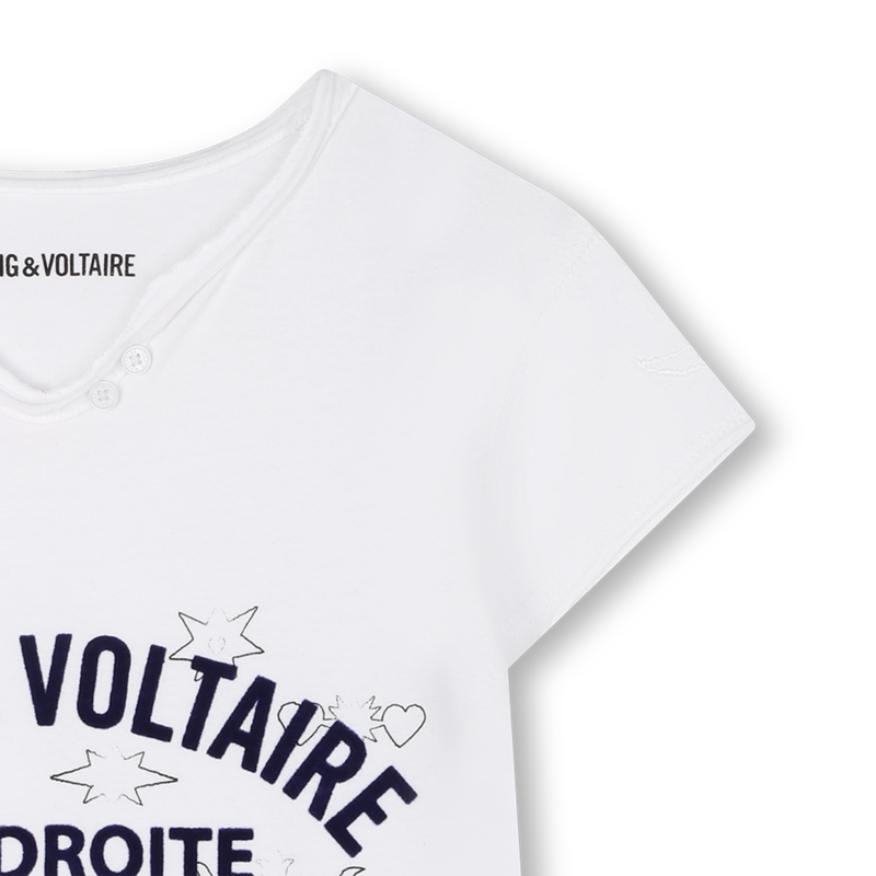 T-shirt &agrave; col tunisien ZADIG & VOLTAIRE 
                        FILLE