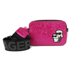 Sac &agrave; main en textile enduit froiss&eacute; KARL LAGERFELD KIDS 
                    FILLE