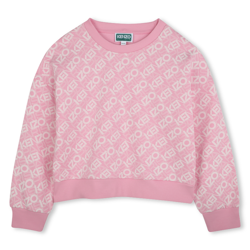 Sweat-shirt molletonn&eacute; coton KENZO KIDS 
                        FILLE