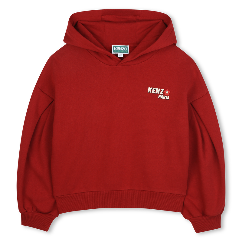 Sweat &agrave; capuche en molleton KENZO KIDS 
                        FILLE