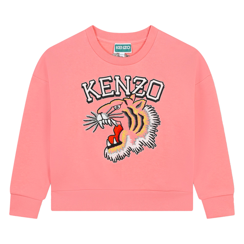 Sweat-shirt brod&eacute; en coton KENZO KIDS 
                        FILLE