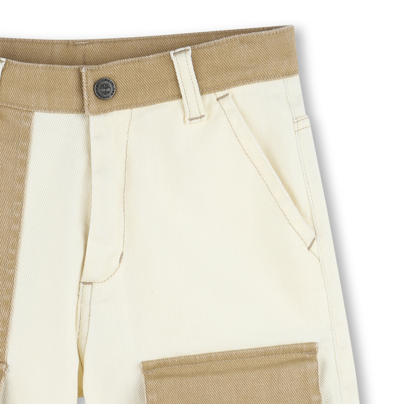 Verstelbare bermuda van twill TIMBERLAND 
                        BOY