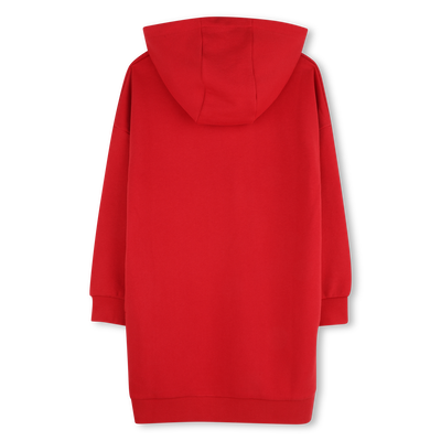 Jurk in niet-geborstelde fleece KENZO KIDS GIRL