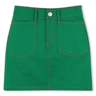 Jupe trap&egrave;ze avec poches KENZO KIDS 
                    FILLE