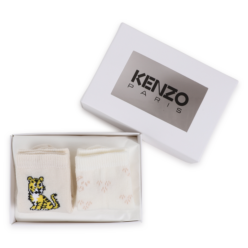 LOT DE 2 PAIRES DE CHAUSSETTES KENZO KIDS 
                        UNISEXE