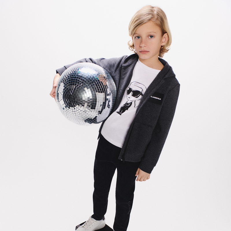 Baskets basses &agrave; lacets KARL LAGERFELD KIDS 
                    GARCON