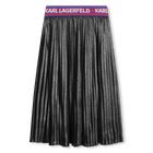 Halflange pliss&eacute;rok KARL LAGERFELD KIDS 
                    GIRL