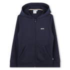 Sweatshirt met capuchon, MARINE, hi-res
