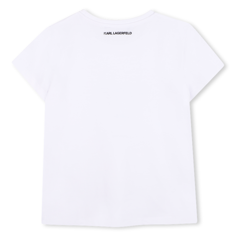 T-SHIRT ILLUSTRATIE CHOUPETTE KARL LAGERFELD KIDS 
                        GIRL