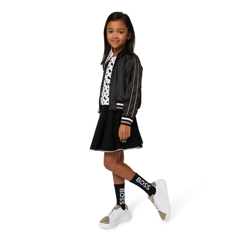 Leren sneakers met veters