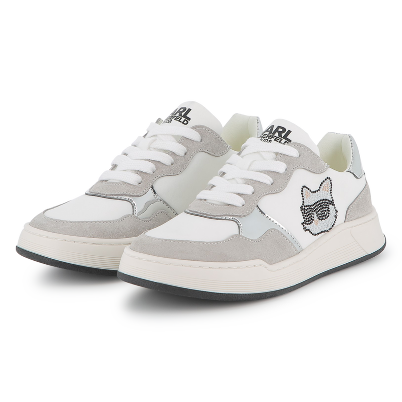 Lage sneakers met veters KARL LAGERFELD KIDS 
                        GIRL