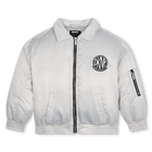 Blouson zipp&eacute; effet satin&eacute; DKNY 
                    FILLE