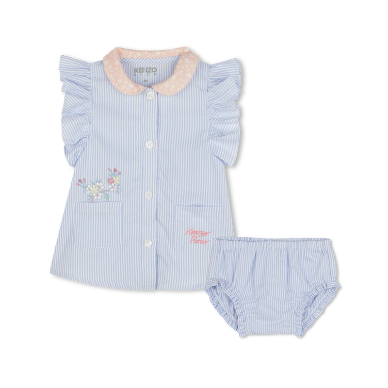 Ensemble robe et culotte ray&eacute;s KENZO KIDS 
                        FILLE