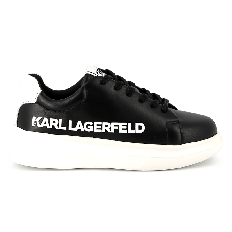 Baskets en cuir &agrave; lacets KARL LAGERFELD KIDS 
                        UNISEXE