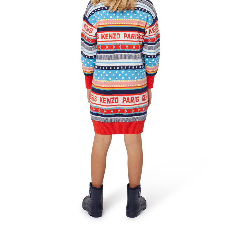 Robe en tricot jacquard KENZO KIDS 
                        FILLE