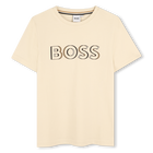 Katoenen T-shirt korte mouwen, ZAND, hi-res