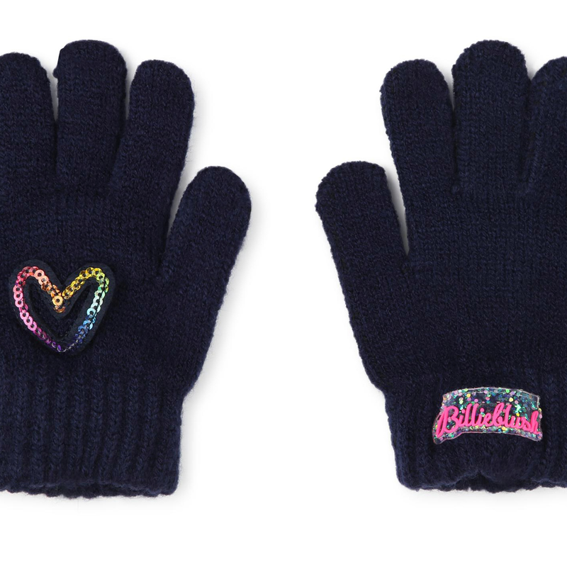 Gants avec coeur orn&eacute; de sequins BILLIEBLUSH 
                        FILLE
