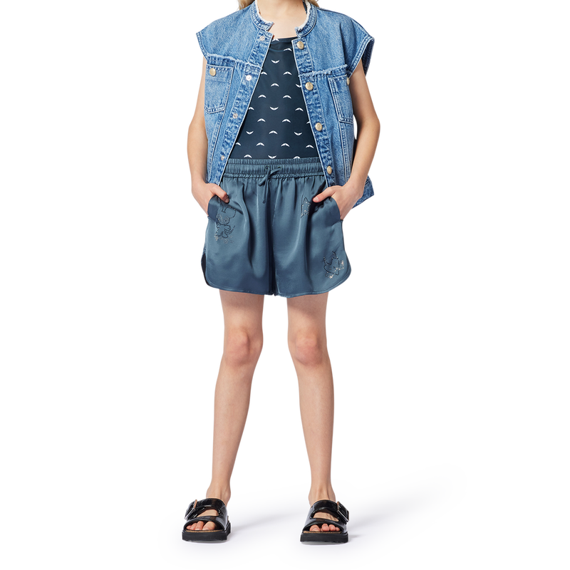 Veste sans manche en jean