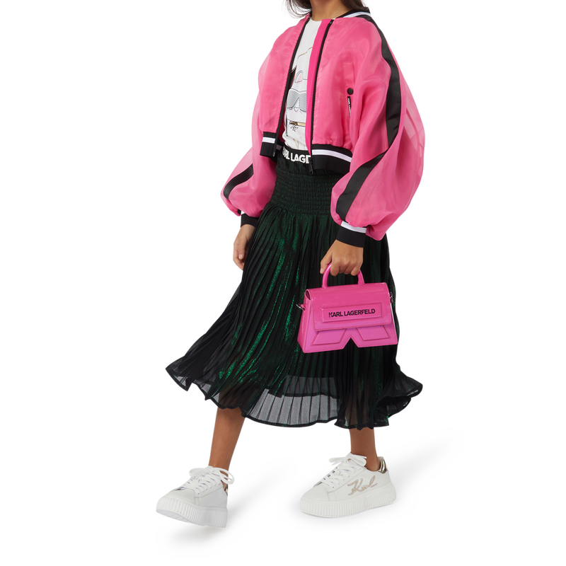 Jupe midi pliss&eacute;e iris&eacute;e KARL LAGERFELD KIDS 
                        FILLE