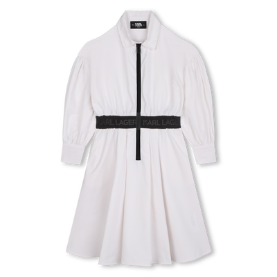 Robe chemise zipp&eacute;e KARL LAGERFELD KIDS FILLE