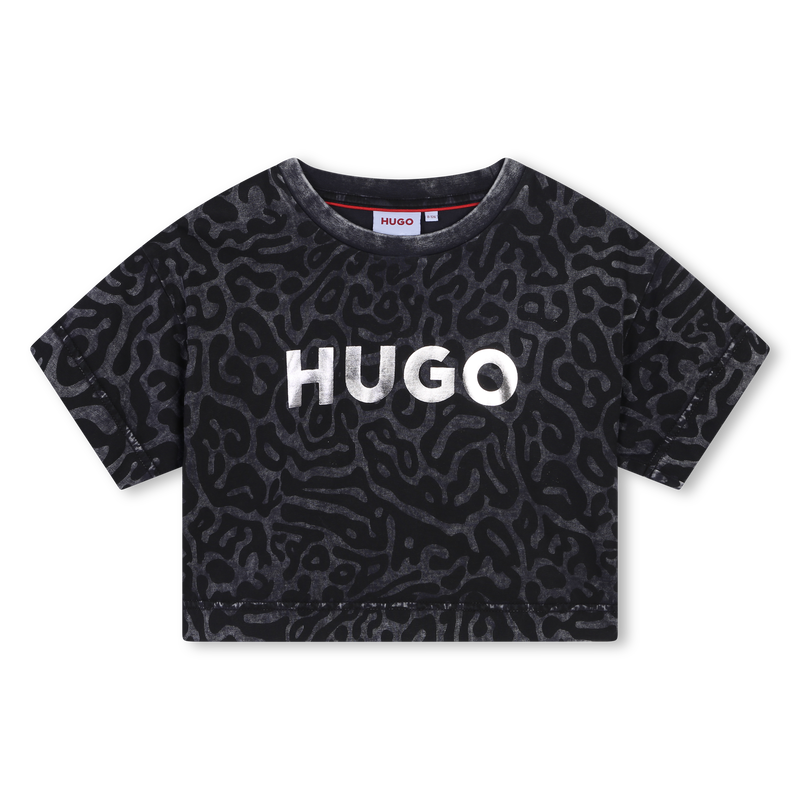T-shirt imprim&eacute; HUGO 
                        FILLE